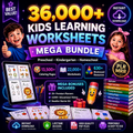 36000+ Kids Learning Worksheet Bundle